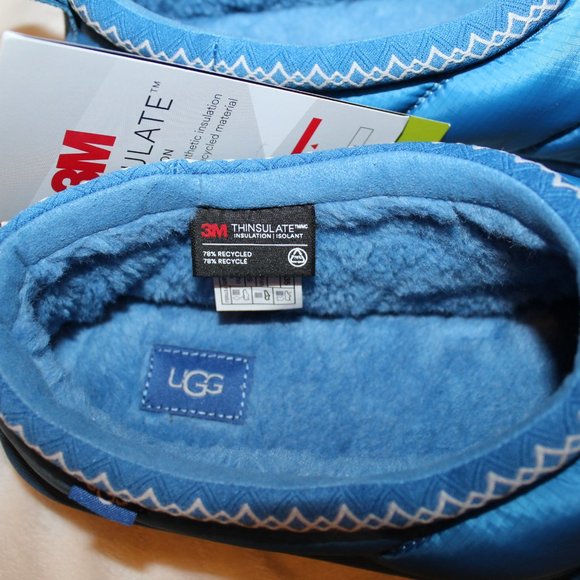 NIB MEN'S UGG TASMAN‎ PUFFER SHEARLING LINED SLIPPER SHOES ROYAL BLUE - Picture 5 of 7